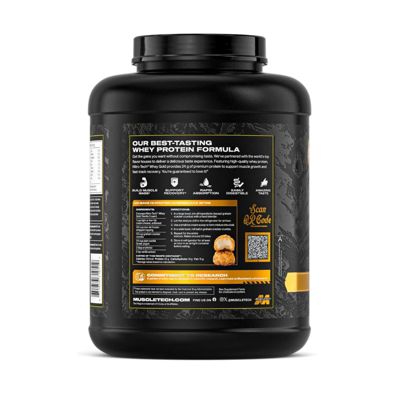 MuscleTech Nitro Tech Whey Protein Gold French Vanilla Cream 2.27kg