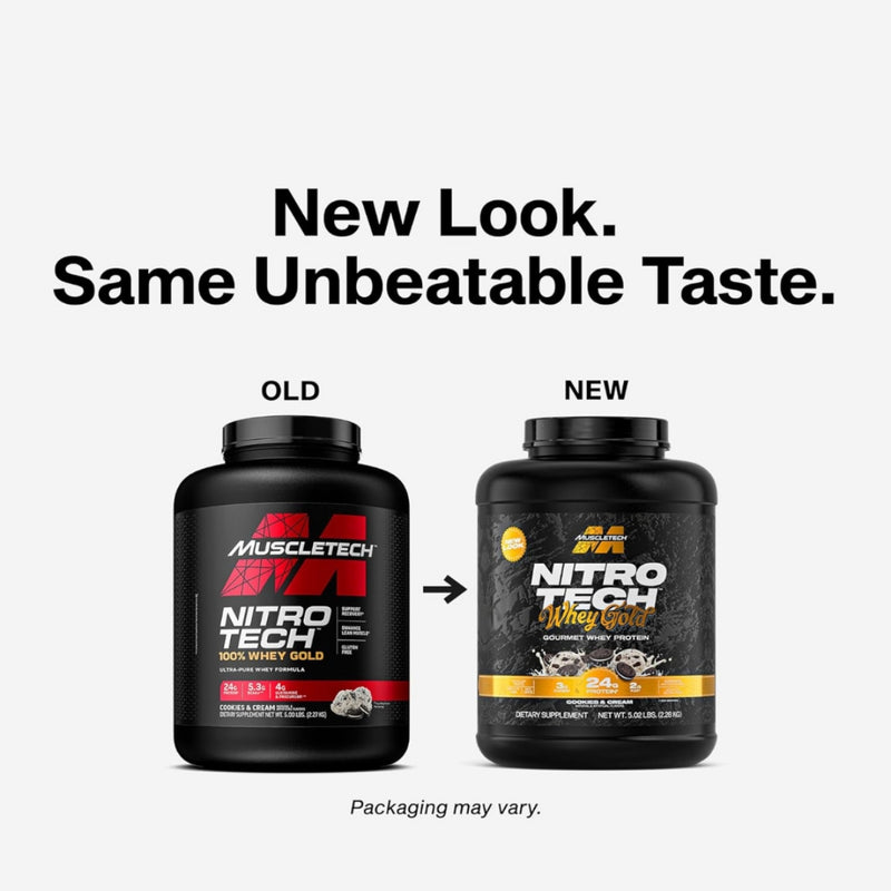 MuscleTech Nitro Tech Whey Protein Gold Cookies and Cream 2.28kg