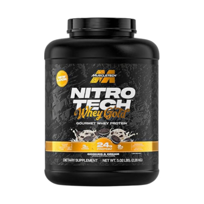 MuscleTech Nitro Tech Whey Protein Gold Cookies and Cream 2.28kg