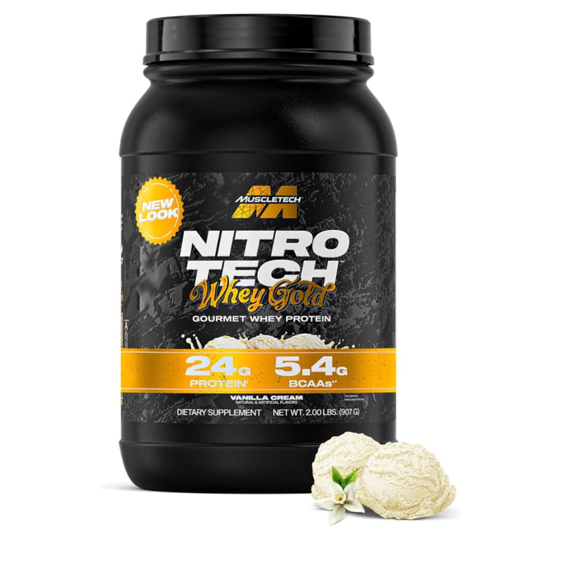 MuscleTech Nitro Tech Whey Protein Gold French Vanilla Cream 907g