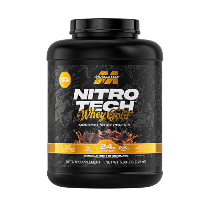 MuscleTech Nitro Tech Whey Protein Gold Double Rich Chocolate 2.27kg