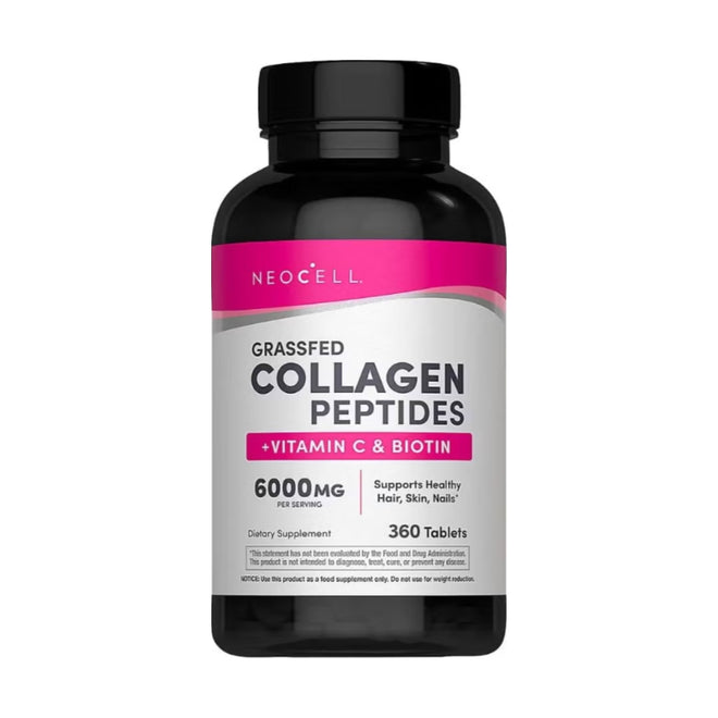 Neocell Grassfed Collagen Peptides + Vitamin C & Biotin 6000mg 360 Tablets