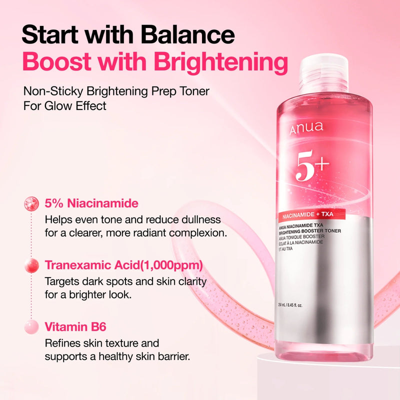 Anua Niacinamide 5 + TXA Brightening Booster Toner 250ml