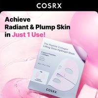 COSRX The Peptide Collagen Lifting Glow Hydrogel Mask 3 x 34g