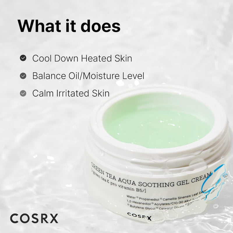 COSRX Green Tea Aqua Soothing Gel Cream 50g