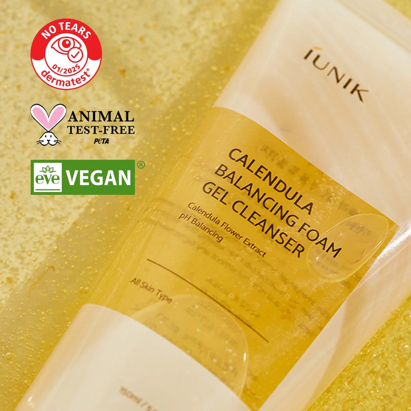 Iunik Calendula Balancing Foam Gel Cleanser 150ml