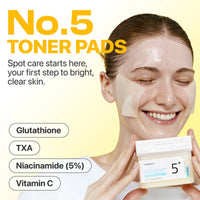 Numbuzin 5+ Vitamin Niacinamide Concentrated Pad 70 Pieces