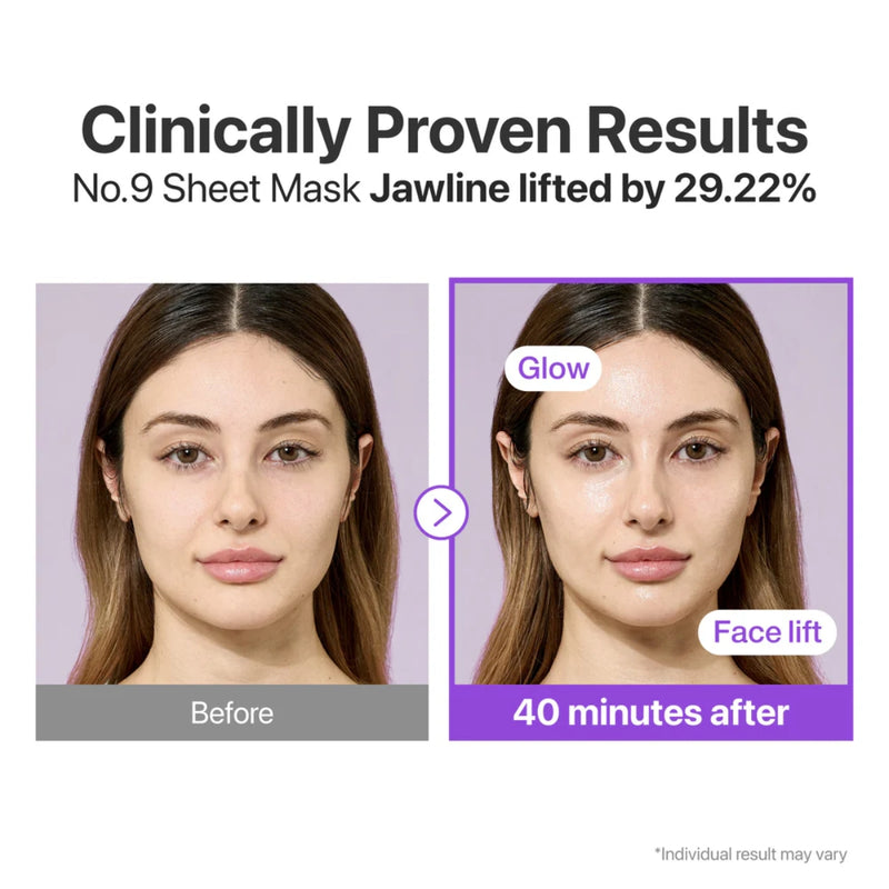 Numbuzin 9+ NMN Bio Lifting Sil Full Face Sheet Mask