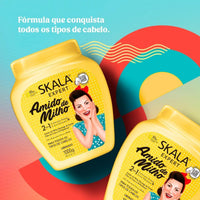 Skala Brasil Amido De Milho Hair Treatment Cream + Leave In 1kg