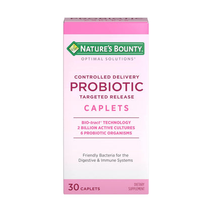 Natures Bounty Probiotic Controlled Delivery 30 Caplets
