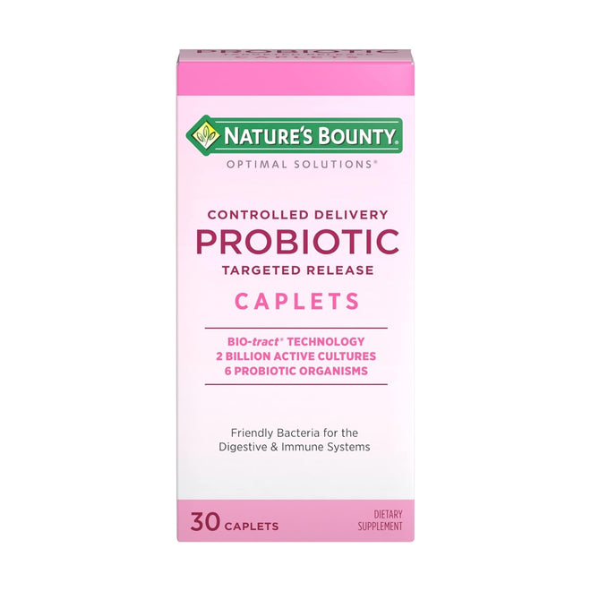 Natures Bounty Probiotic Controlled Delivery 30 Caplets