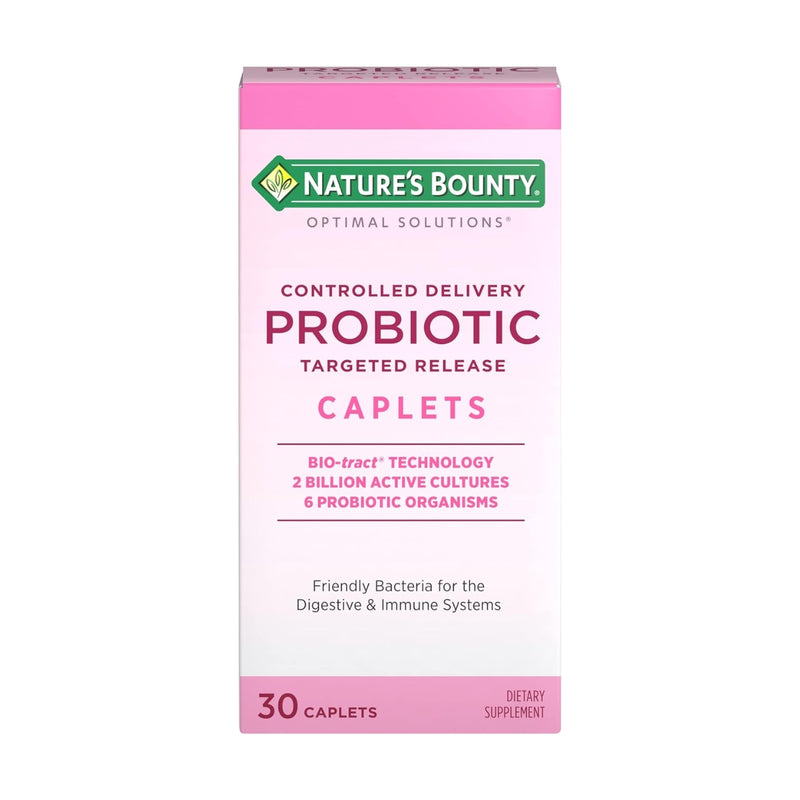 Natures Bounty Probiotic Controlled Delivery 30 Caplets