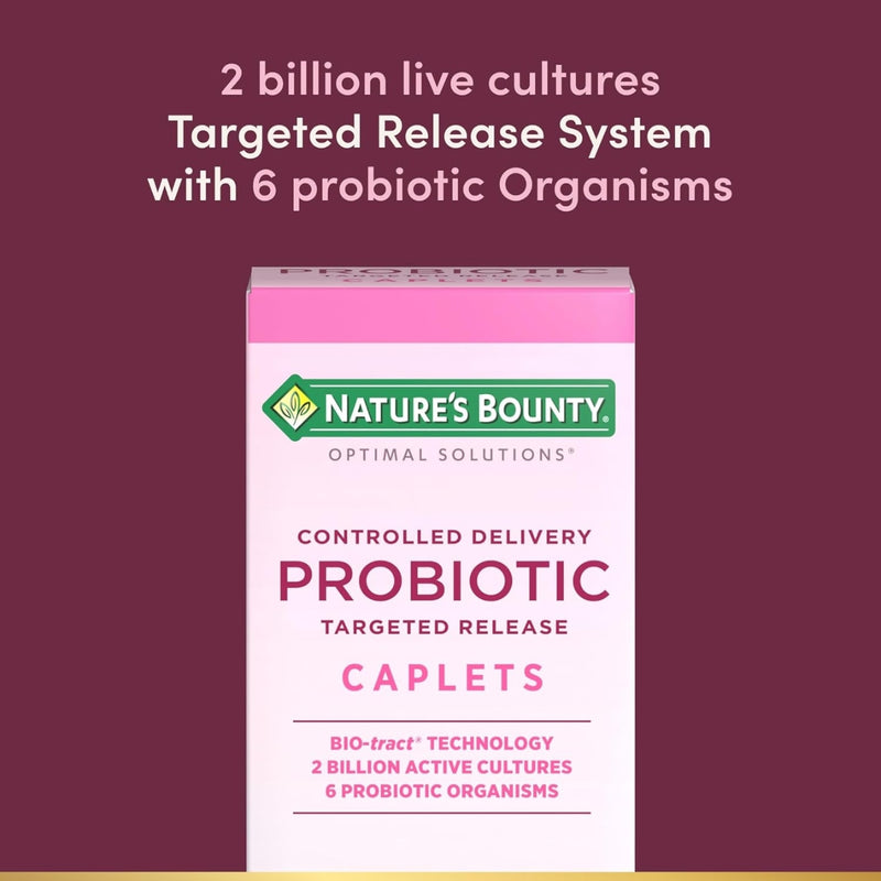 Natures Bounty Probiotic Controlled Delivery 30 Caplets