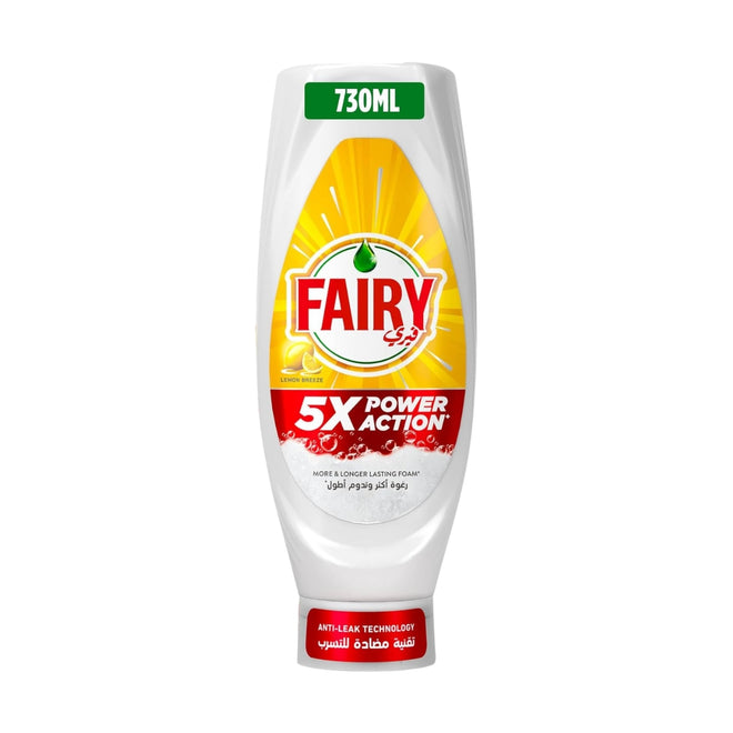 Fairy Dishwashing Liquid Power Action Lemon Breeze 730ml