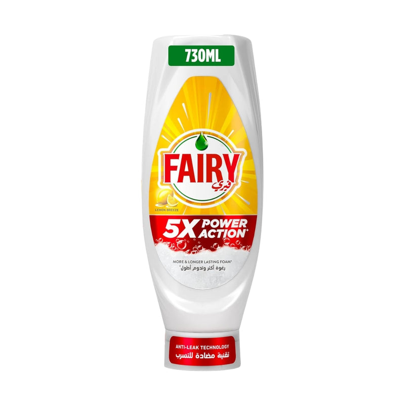 Fairy Dishwashing Liquid Power Action Lemon Breeze 730ml