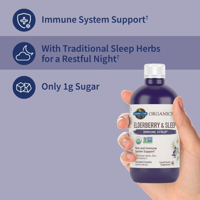 Garden of Life Mykind Organics Elderberry Immune Syrup 195ml