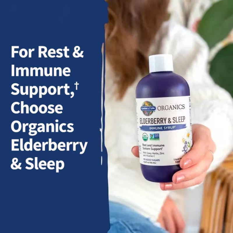 Garden of Life Mykind Organics Elderberry Immune Syrup 195ml
