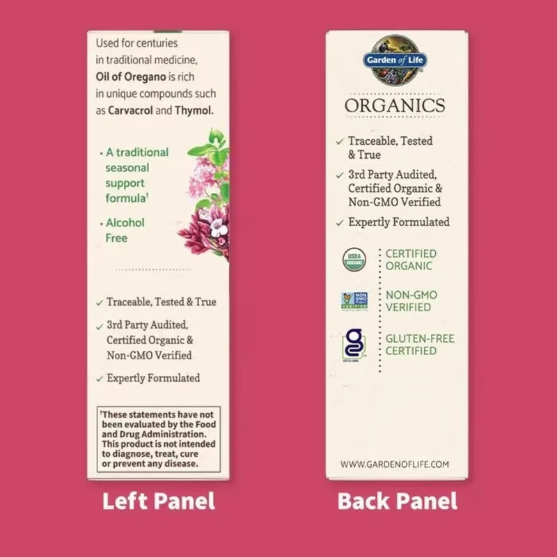 Garden of Life Mykind Organics Oil Of Oregano Seasonal Drops 30ml
