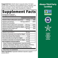 Garden of Life Vitamin Code Raw Calcium 60 Capsules