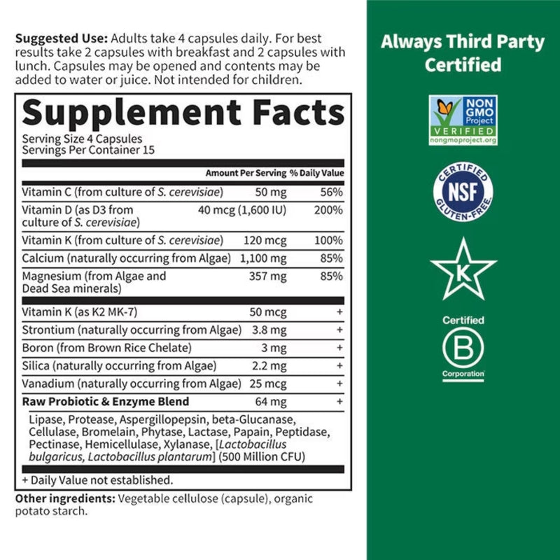 Garden of Life Vitamin Code Raw Calcium 60 Capsules