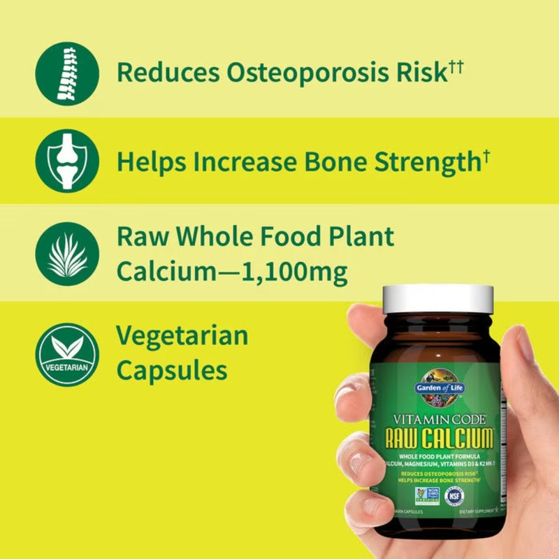 Garden of Life Vitamin Code Raw Calcium 60 Capsules