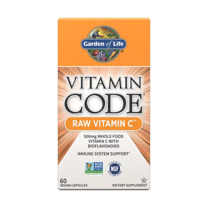 Garden of Life Vitamin Code Raw Vitamin C 60 Capsules