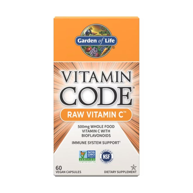 Garden of Life Vitamin Code Raw Vitamin C 60 Capsules