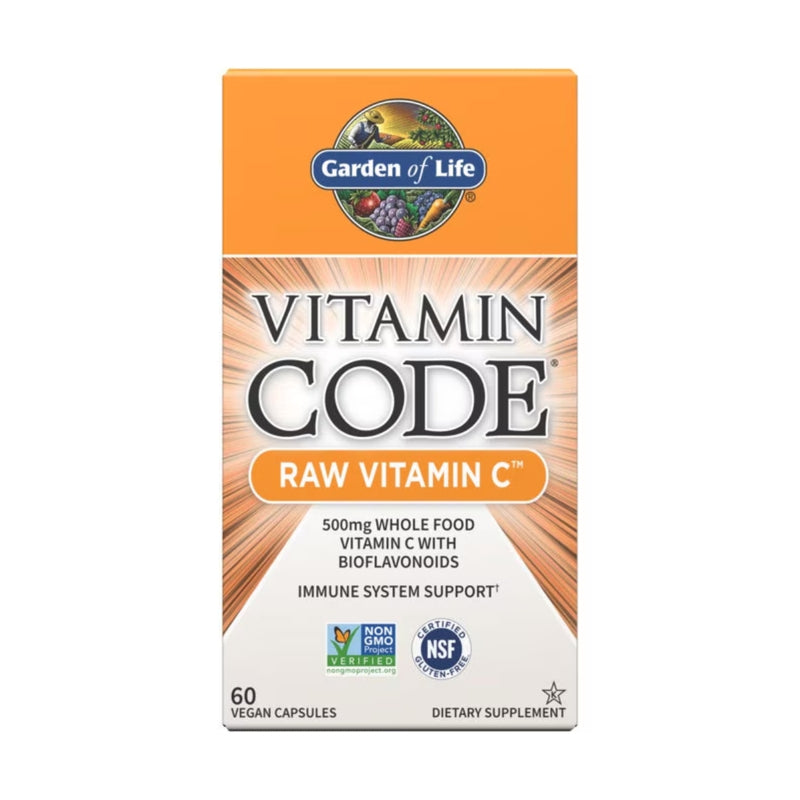 Garden of Life Vitamin Code Raw Vitamin C 60 Capsules