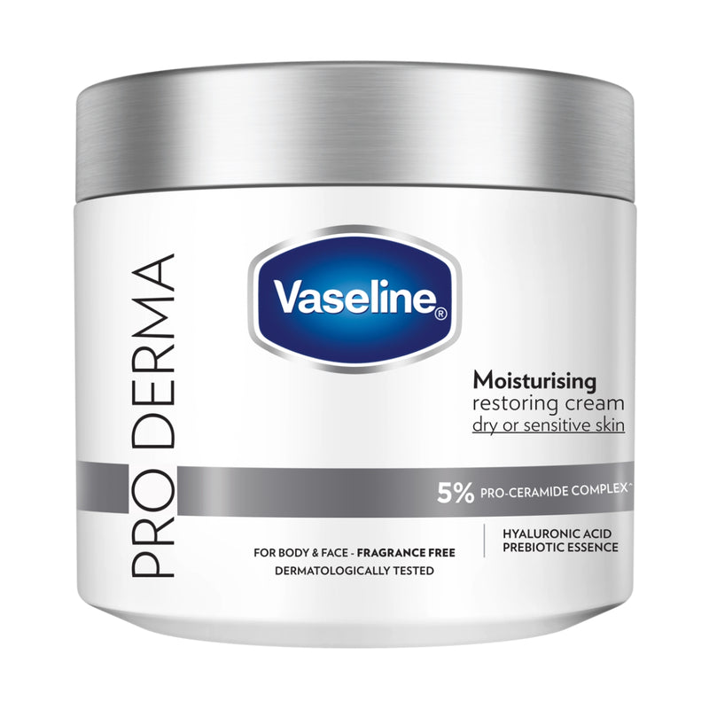 Vaseline Pro Derma Ultra Moisturising Repair Body Cream 360g Fragrance Free 360g