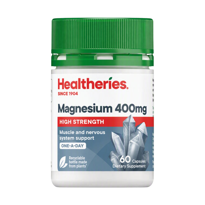 Healtheries Magnesium 400mg 60 Capsules