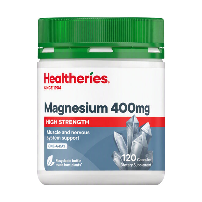 Healtheries Magnesium 400mg 120 Capsules