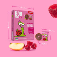 Bob Snail Fruit Rolls Apple Raspberry 100g