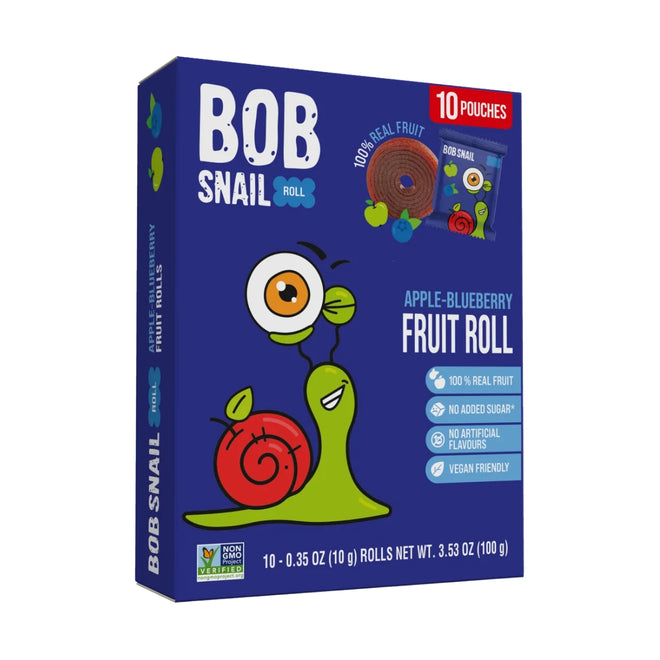 Bob Snail Fruit Rolls Apple Blueberry 100g