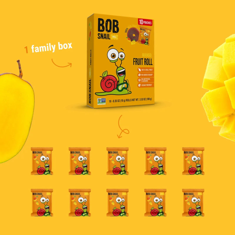 Bob Snail Fruit Rolls Mango 100g