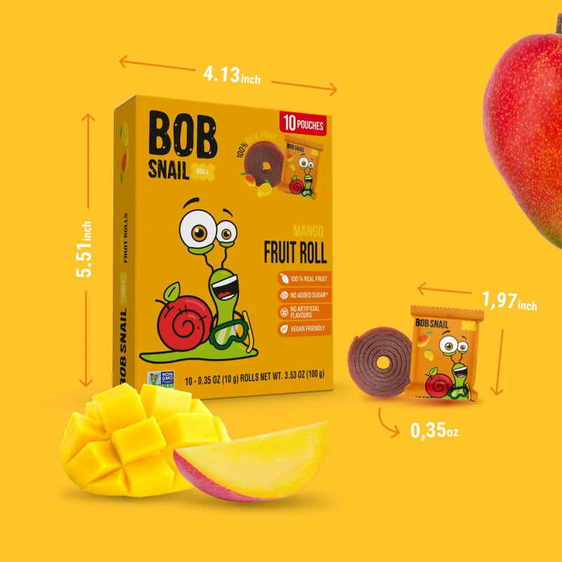 Bob Snail Fruit Rolls Mango 100g
