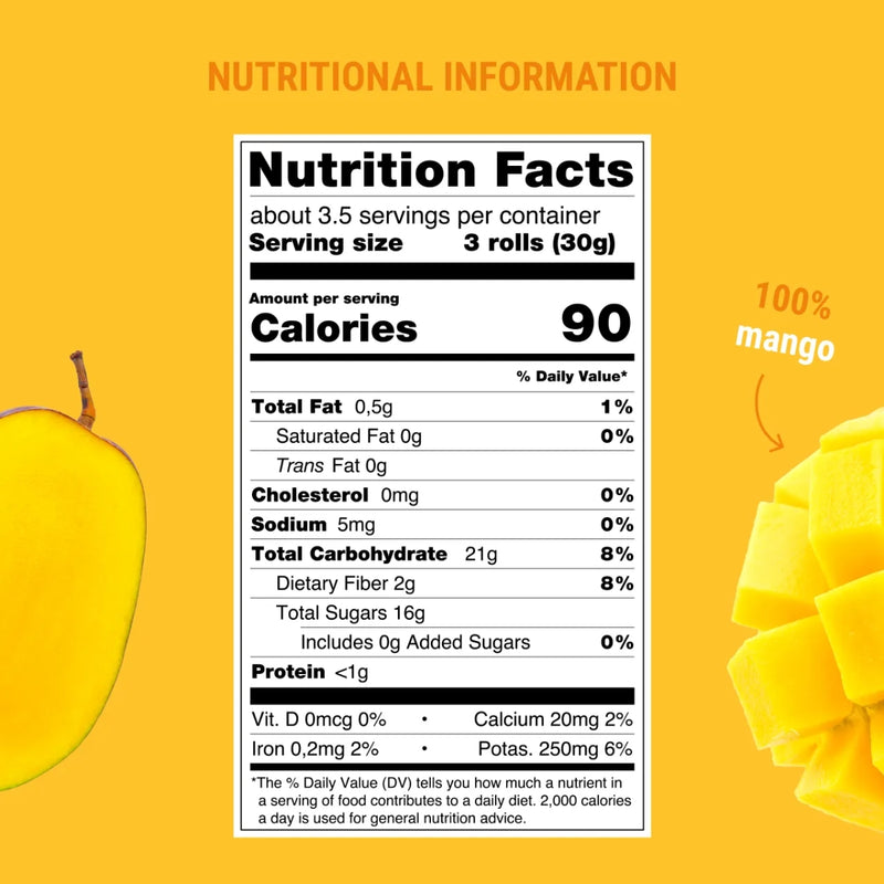 Bob Snail Fruit Rolls Mango 100g