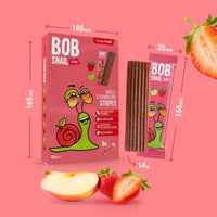 Bob Snail Stripes Apple Strawberry 6 x 14g