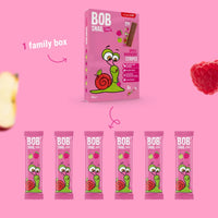 Bob Snail Stripes Apple Raspberry 6 x 14g