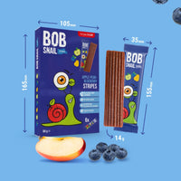 Bob Snail Stripes Apple Pear Blueberry 6 x 14g