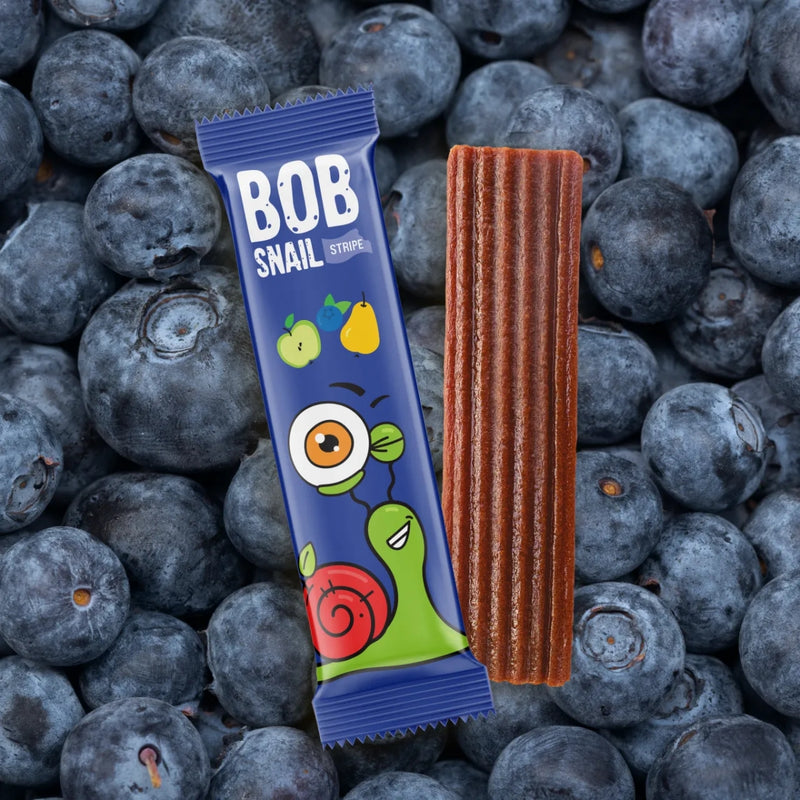 Bob Snail Stripes Apple Pear Blueberry 6 x 14g