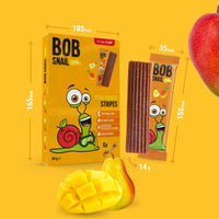 Bob Snail Stripes Pear Mango 6 x 14g