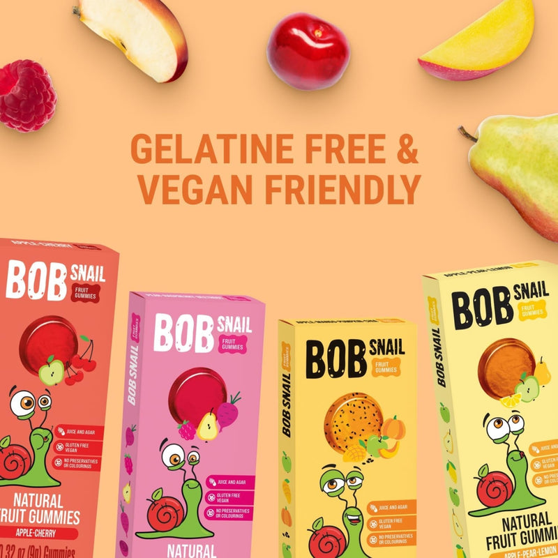 Bob Snail Fruit Jellies Apple Pear Lemon 90g