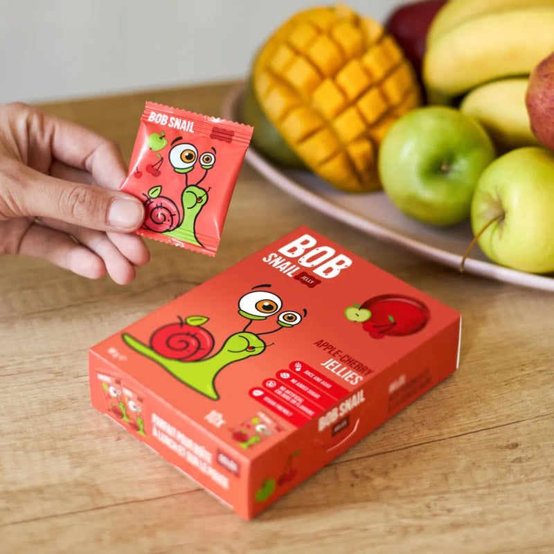 Bob Snail Fruit Jellies Apple Cherry 90g