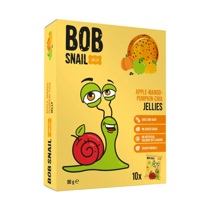 Bob Snail Fruit Jellies Apple Mango Pumpkin Chia 90g
