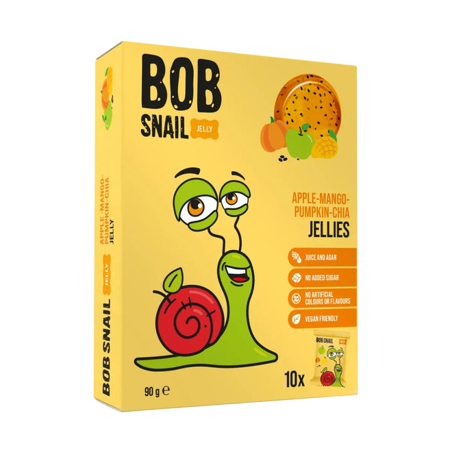 Bob Snail Fruit Jellies Apple Mango Pumpkin Chia 90g
