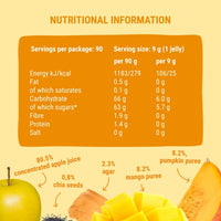 Bob Snail Fruit Jellies Apple Mango Pumpkin Chia 90g