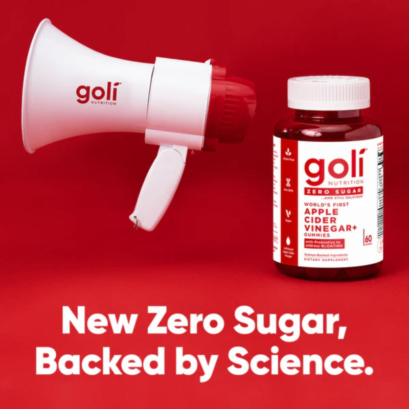 Goli Nutrition Apple Cider Vinegar Zero Sugar 60 Gummies
