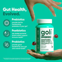Goli Nutrition Pre+Post+Probiotics Zero Sugar 60 Gummies