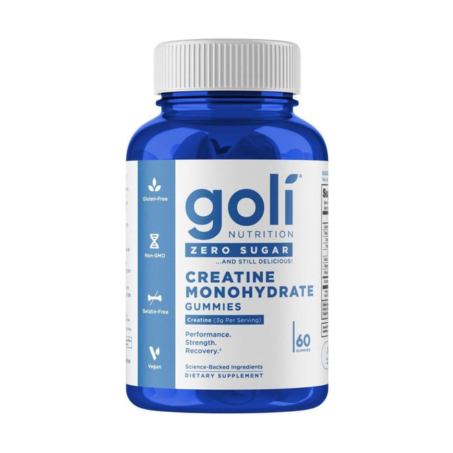 Goli Nutrition Creatine Monohydrate Zero Sugar 60 Gummies