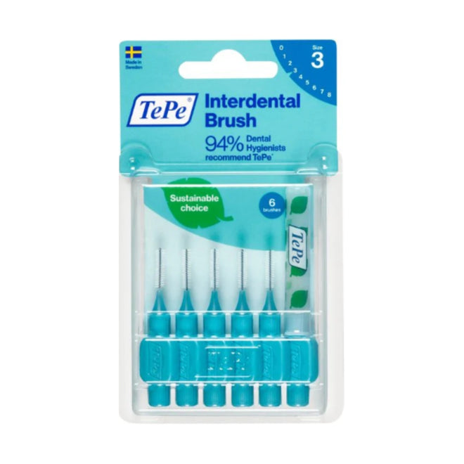 TePe Interdental Brush Blue 0.6mm 6 Pieces